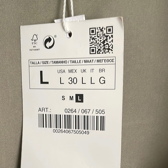 Zara Cropped Zip Top Large - Picture 4 of 4